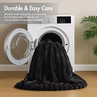 Madison Park Dahlia Faux Fur 3-pc. Midweight Comforter Set