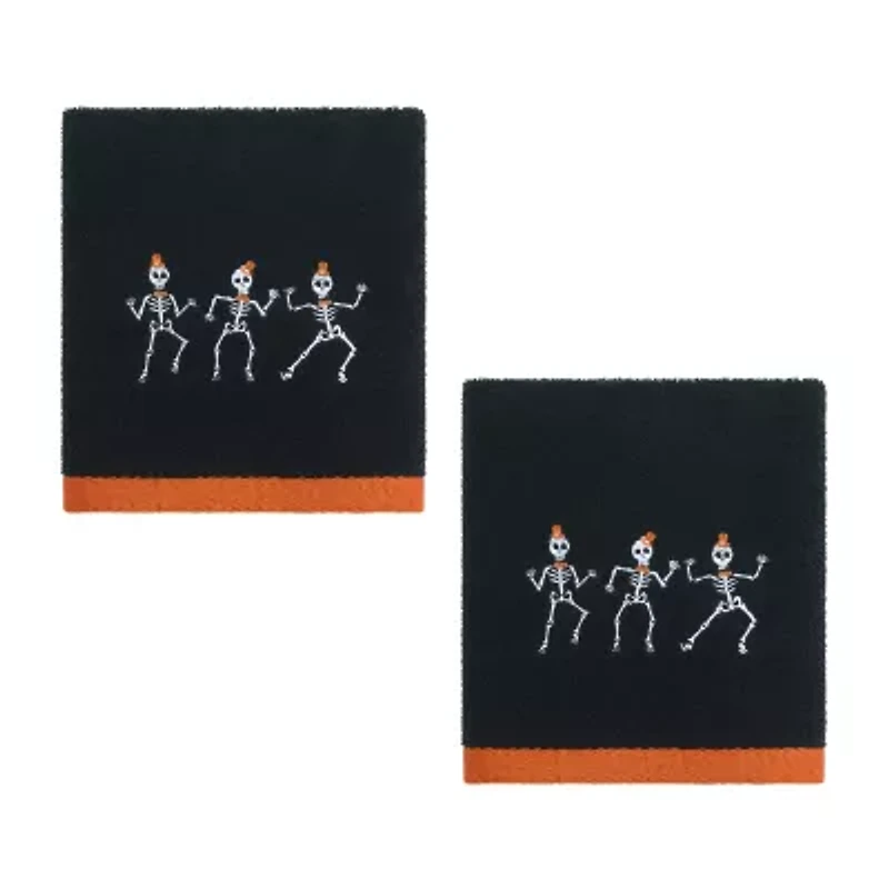 Avanti Skeletons 2 Pack Hand Towel