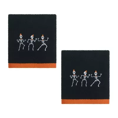 Avanti Skeletons 2 Pack Hand Towel