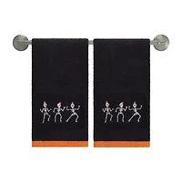 Avanti Skeletons 2 Pack Hand Towel