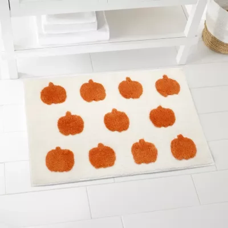 Avanti Alloever Pumpkins Bath Rug