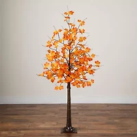 Nearly Natural 5ft Pre-Lit Autumn Maple Artificial Tree