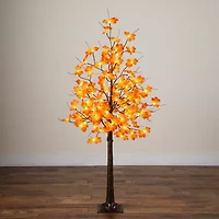 Nearly Natural 5ft Pre-Lit Autumn Maple Artificial Tree