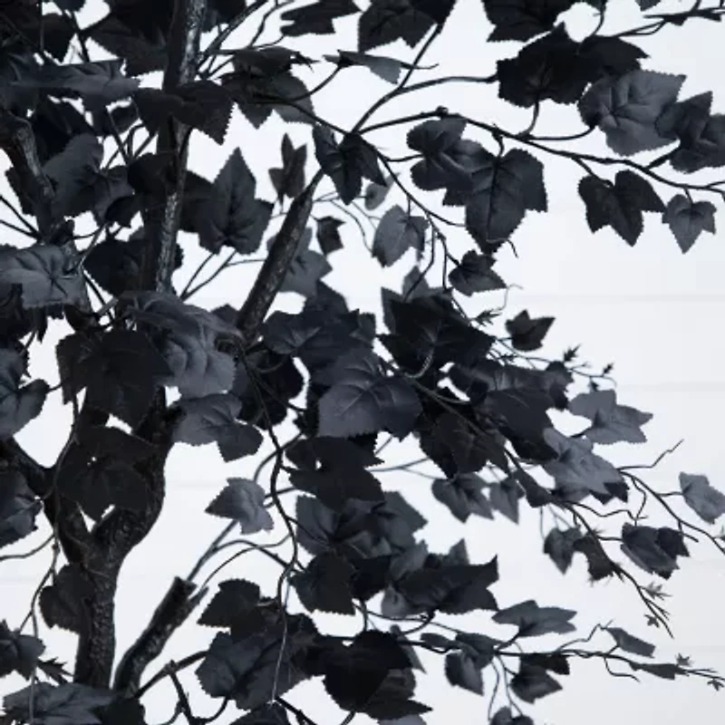Nearly Natural 6ft Halloween Black Maple Artificial Tree