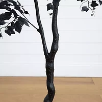 Nearly Natural 6ft Halloween Black Maple Artificial Tree
