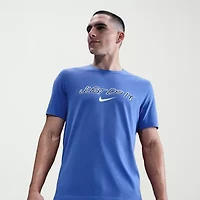 Nike Mens Crew Neck Short Sleeve Regular Fit Graphic T-Shirt