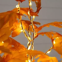 Nearly Natural 4ft Pre-Lit Autumn Maple Artificial Tree