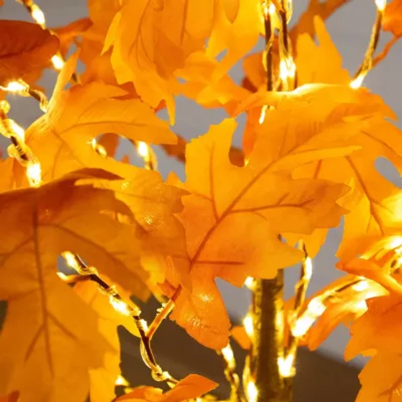 Nearly Natural 4ft Pre-Lit Autumn Maple Artificial Tree