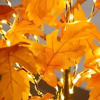 Nearly Natural 4ft Pre-Lit Autumn Maple Artificial Tree