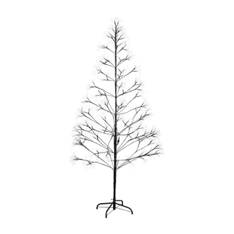 Nearly Natural 6ft Pre-Lit Halloween Starburst Artificial Tree