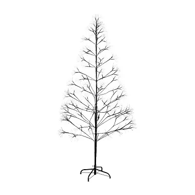 Nearly Natural 6ft Pre-Lit Halloween Starburst Artificial Tree