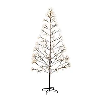 Nearly Natural 6ft Pre-Lit Halloween Starburst Lighted Indoor Artificial Tree
