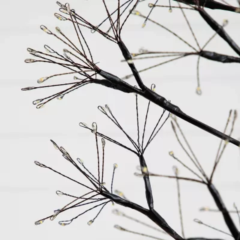 Nearly Natural 6ft Pre-Lit Halloween Starburst Artificial Tree