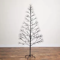 Nearly Natural 6ft Pre-Lit Halloween Starburst Artificial Tree