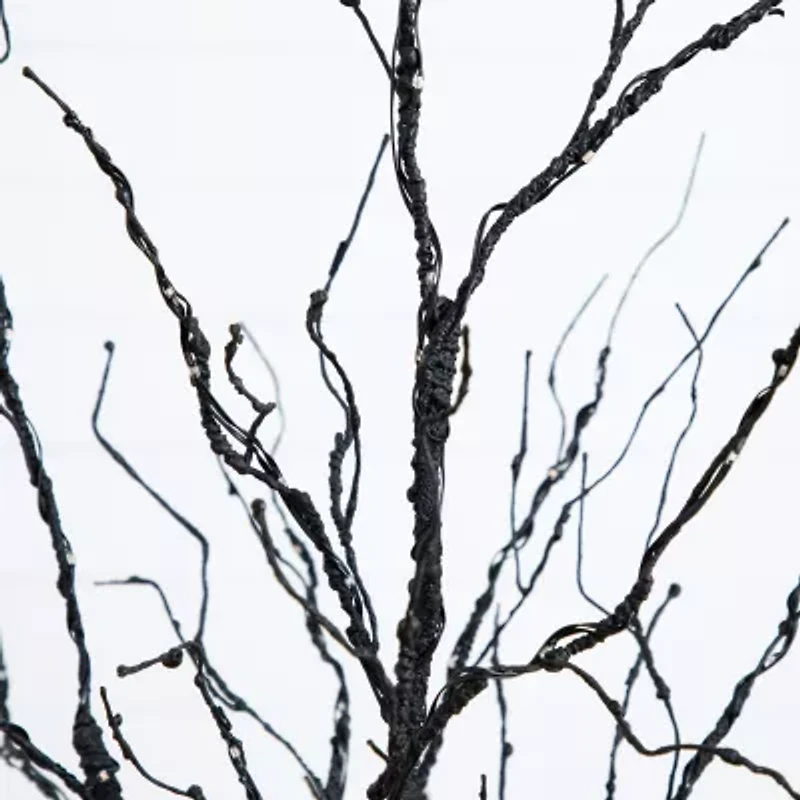 Nearly Natural 4ft Pre-Lit Halloween Twig Lighted Indoor Artificial Tree