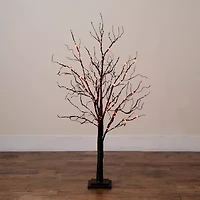 Nearly Natural 4ft Pre-Lit Halloween Twig Lighted Indoor Artificial Tree