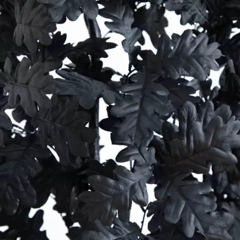 Nearly Natural 6ft Halloween Black Oak Indoor Artificial Tree