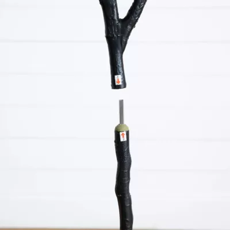 Nearly Natural 6ft Halloween Black Oak Indoor Artificial Tree