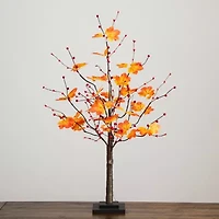 Nearly Natural 3ft Autumn Maple Fall Artificial Tree