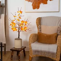 Nearly Natural 3ft Autumn Maple Fall Artificial Tree