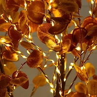 Nearly Natural 9ft Pre-Lit Autumn Eucalyptus Artificial Tree