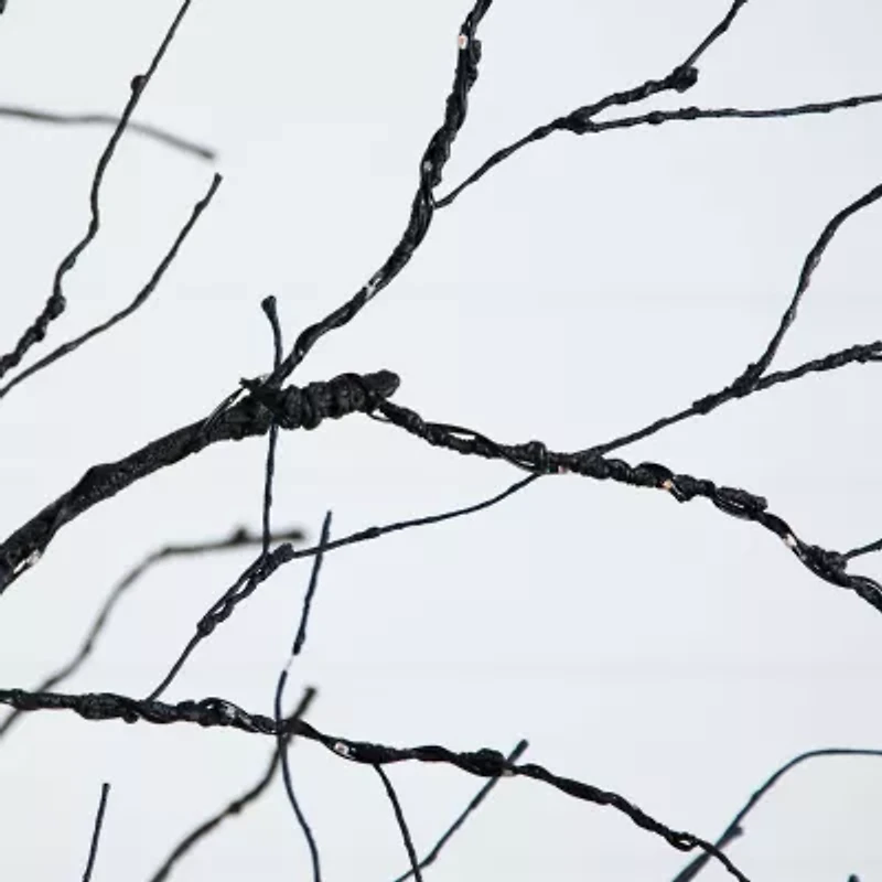 Nearly Natural 8ft Pre-Lit Halloween Twig Artificial Tree