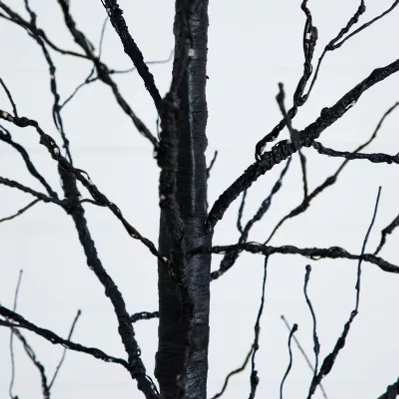 Nearly Natural 8ft Pre-Lit Halloween Twig Artificial Tree