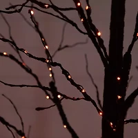 Nearly Natural 8ft Pre-Lit Halloween Twig Artificial Tree
