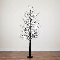 Nearly Natural 8ft Pre-Lit Halloween Twig Artificial Tree