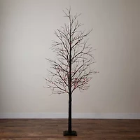 Nearly Natural 8ft Pre-Lit Halloween Twig Artificial Tree