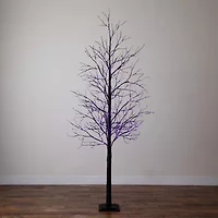 Nearly Natural 8ft Pre-Lit Halloween Twig Artificial Tree