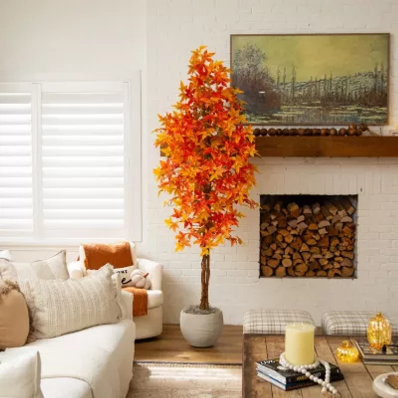 Nearly Natural 8ft Deluxe Maple Artificial Tree