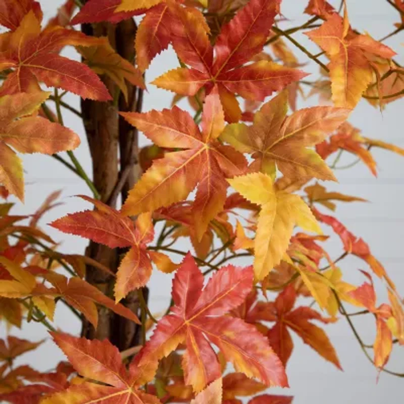 Nearly Natural 7ft Deluxe Autumn Maple Artificial Tree