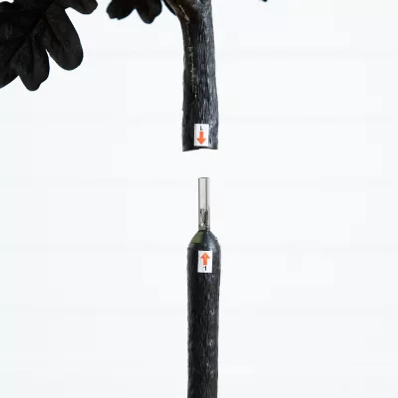 Nearly Natural 5ft Black Oak Halloween Artificial Tree
