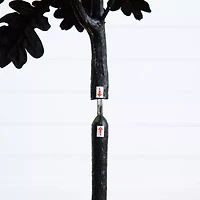 Nearly Natural 5ft Black Oak Halloween Artificial Tree
