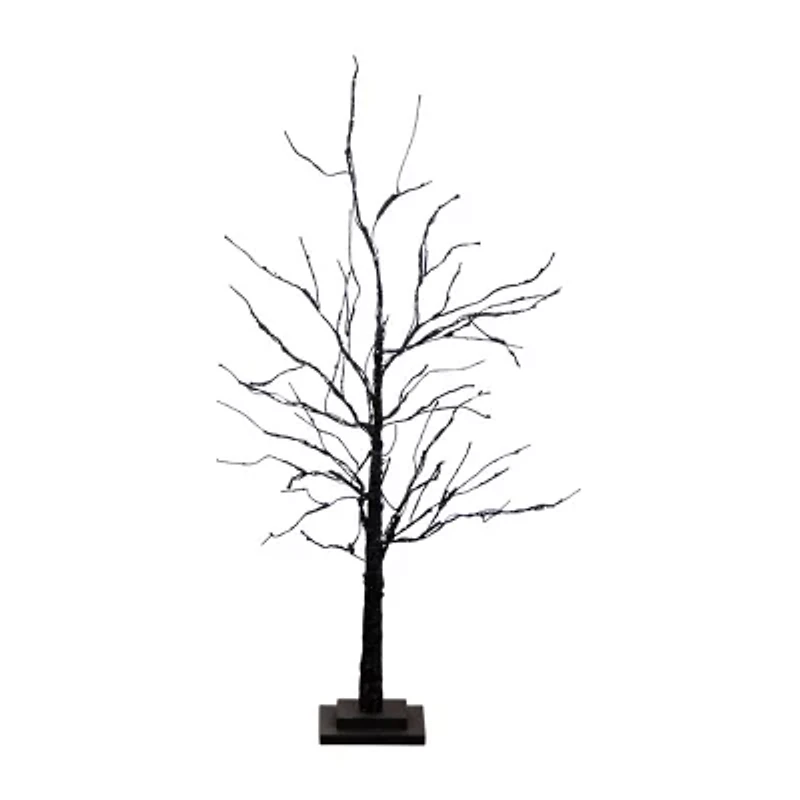 Nearly Natural 3ft Pre-Lit Halloween Twig Lighted Indoor Artificial Tree