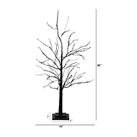 Nearly Natural 3ft Pre-Lit Halloween Twig Lighted Indoor Artificial Tree