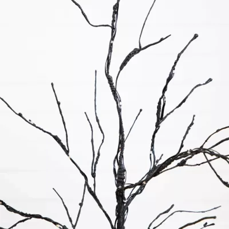 Nearly Natural 3ft Pre-Lit Halloween Twig Lighted Indoor Artificial Tree