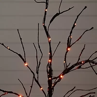 Nearly Natural 3ft Pre-Lit Halloween Twig Lighted Indoor Artificial Tree