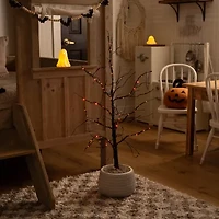 Nearly Natural 3ft Pre-Lit Halloween Twig Lighted Indoor Artificial Tree