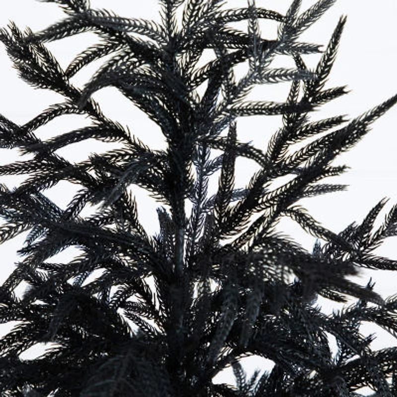 Nearly Natural 5ft Real Touch Black Norfolk Pine Artificial Tree