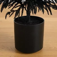 Nearly Natural 5ft Real Touch Black Norfolk Pine Artificial Tree