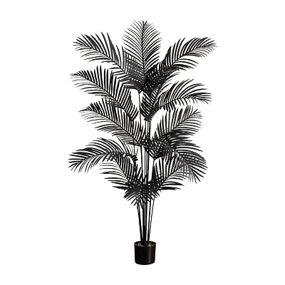 Nearly Natural 6ft Black Paradise Palm Artificial Tree