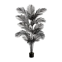 Nearly Natural 6ft Black Paradise Palm Artificial Tree