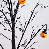 Nearly Natural 4ft Pre-Lit Halloween Pumpkins Artificial Tree