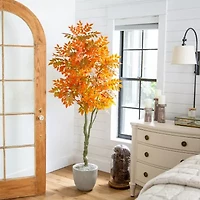 Nearly Natural 6ft Autumn Sumac Fall Artificial Tree