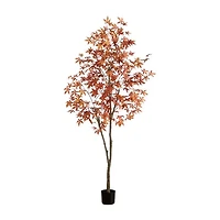 Nearly Natural 7ft Japanese Maple Fall Artificial Tree