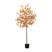 Nearly Natural 5ft Autumn Birch Leaf Artificial Tree