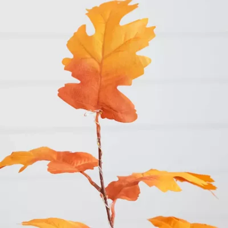 Nearly Natural 3ft Pre-Lit Autumn Maple Artificial Tree