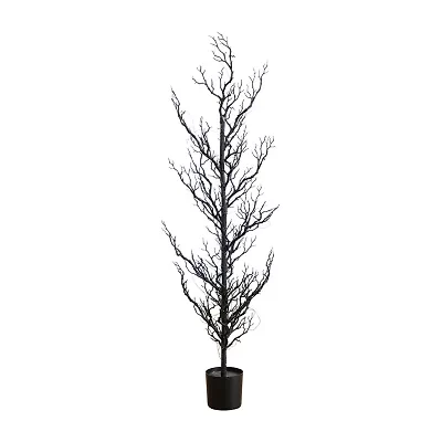 Nearly Natural 4ft Pre-Lit Halloween Twig Artificial Tree